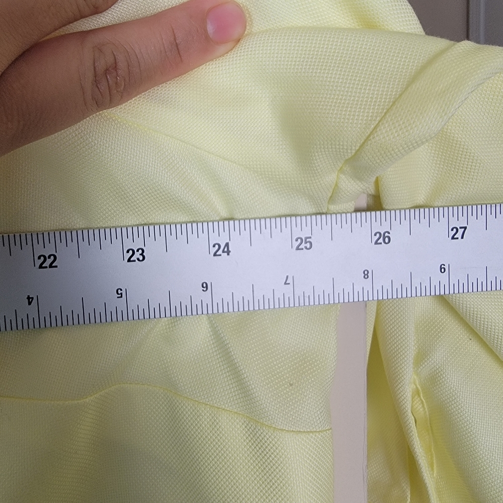 Coldwater Creek Womens Plus Size 3x‎ Button Up Shirt Top Yellow Non iron - Picture 7 of 9
